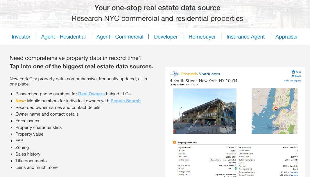 PropertyShark LoopNet alternatives